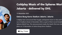 Harga Tiket Konser Coldplay Jakarta