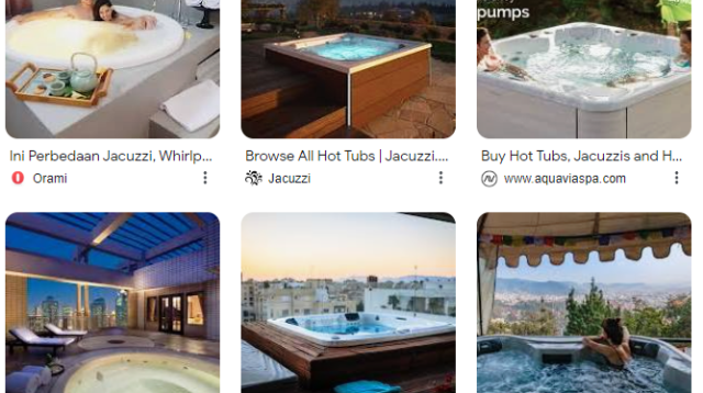 jacuzzi pemandangan indah